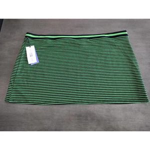 Future Collective Green and Black Striped Skirt